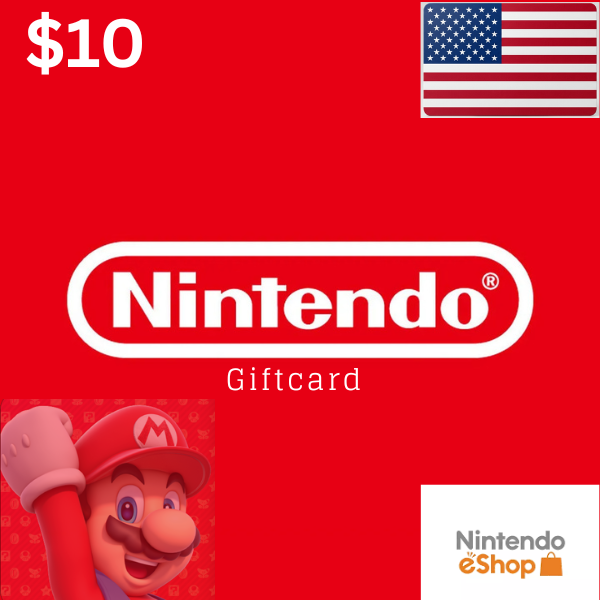 10 NINTENDO DIGITAL GIFTCARD
